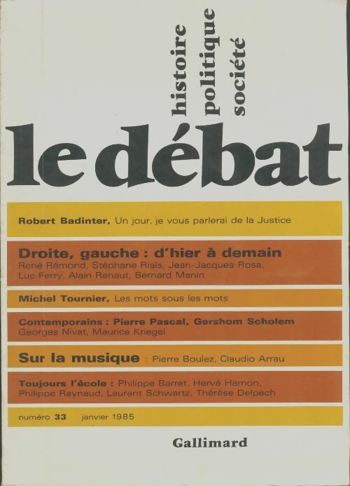 Livrenpoche : Le débat n°33 - Collectif - Livre