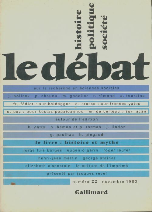 Livrenpoche : Le débat n°22 - Collectif - Livre