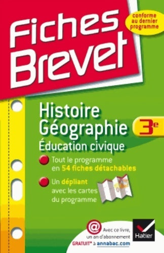 Livrenpoche : Histoire-géographie Éducation civique 3e - Monique Redouté - Livre