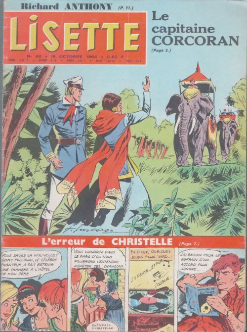 Livrenpoche : Lisette 1964 n°42 : Le capitaine Corcoran / L'erreur de Christelle - Collectif - Livre