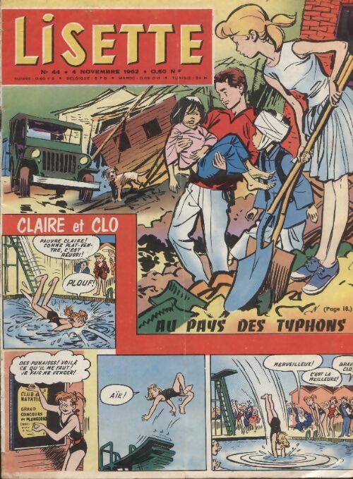 Livrenpoche : Lisette 1962 n°44 : Au pays des typhons - Collectif - Livre