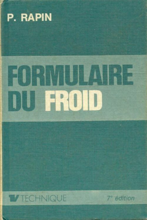 Livrenpoche : Formulaire du froid - Pierre Rapin - Livre