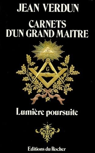 Livrenpoche : Carnets d'un grand maître : Lumière poursuite - Jean Verdun - Livre
