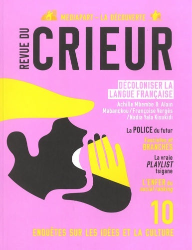 Livrenpoche : Revue du crieur n°10 - Mediap La Découverte - Livre