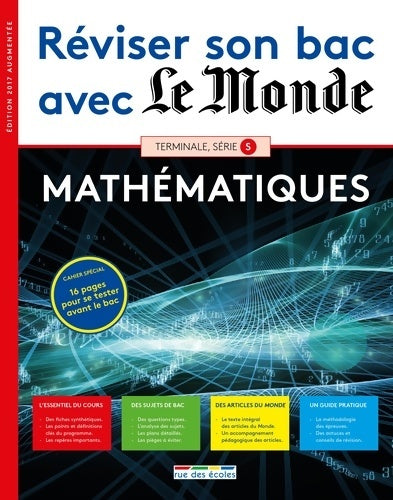 Réviser son bac avec le monde - mathématiques 2017 - Collectif - Livre