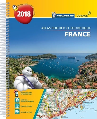 Livrenpoche : Atlas routier France 2018 (a4-spirale) - Michelin - Livre