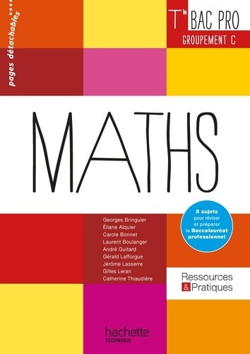 Livrenpoche : Ressources et pratiques maths terminale bac pro tertiaire (c) - livre élève - ed. 2016 - Eliane Alquier - Livre