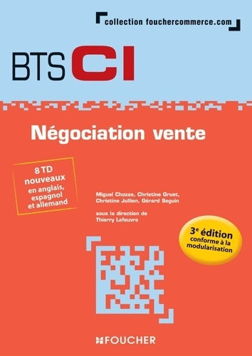 Livrenpoche : Négociation vente BTS 1re et 2e années - 3e édition - Miguel Chozas - Livre