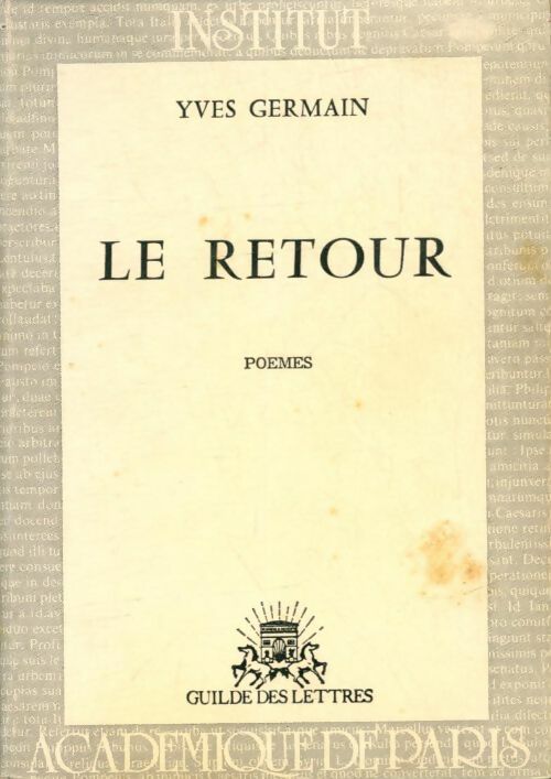 Livrenpoche : Le retour - Yves Germain - Livre