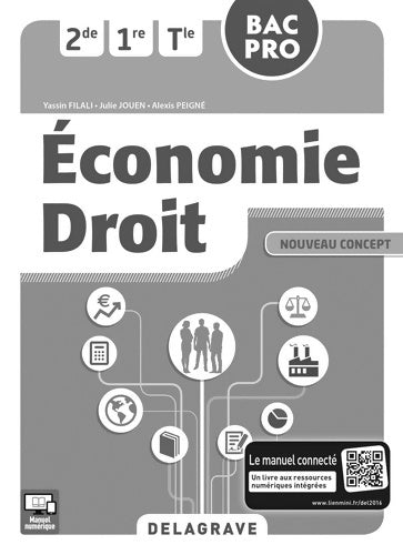 Livrenpoche : Économie droit Seconde 1re Terminale bac pro - Yassin Filali - Livre