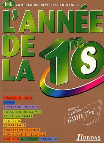Livrenpoche : L'ad la 1ere s (ancienne édition) - L'Année De Bordas - Livre