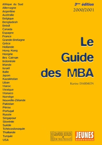 Livrenpoche : Guide MBA - Karine Darmon - Livre