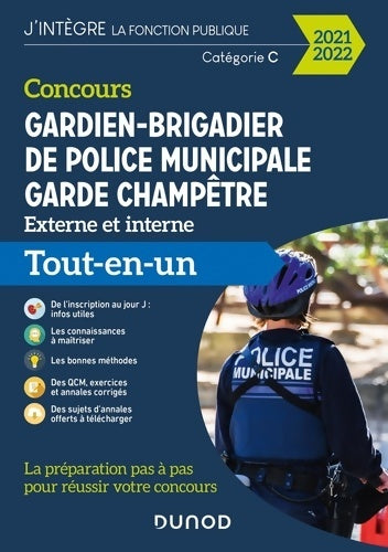 Livrenpoche : Concours gardien-brigadier de police municipale - garde champêtre - 2021-2022 : Tout-en-un - concours 2022 (2021-2022) - Yannick Richard - Livre
