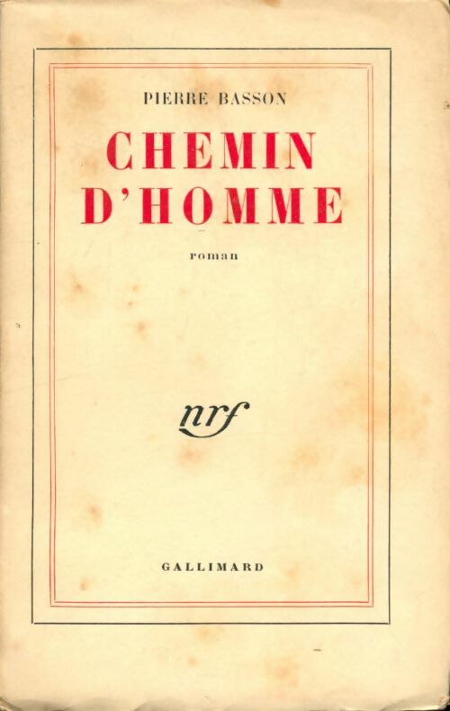 Livrenpoche : Chemin d'homme - Pierre Basson - Livre
