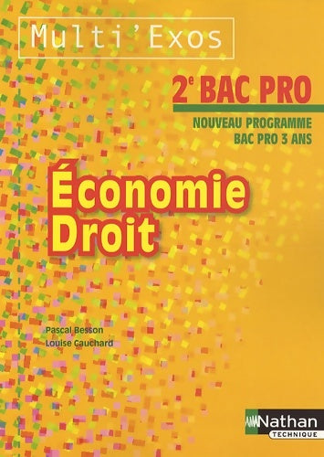 Livrenpoche : Économie et droit-2e bac pro - Pascal Besson - Livre
