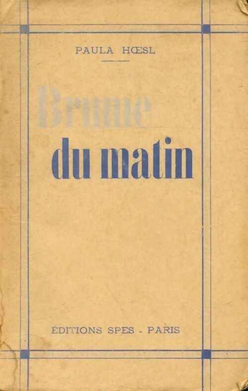 Livrenpoche : Brume du matin - Paula Hoesl - Livre