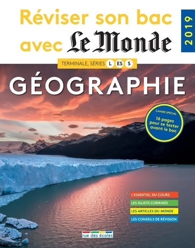 Livrenpoche : Réviser son bac avec le monde - géographie Terminales L, ES, S 2019 - Collectif - Livre