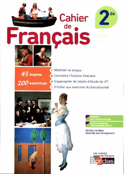 Livrenpoche : Français Seconde. Cahier d'exercices. Version corrigée réservée aux enseignants - Julien Harang - Livre
