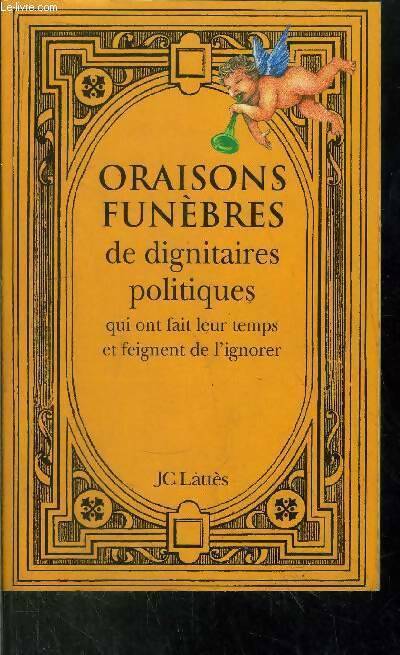 Livrenpoche : Oraisons funèbres - Anonyme - Livre