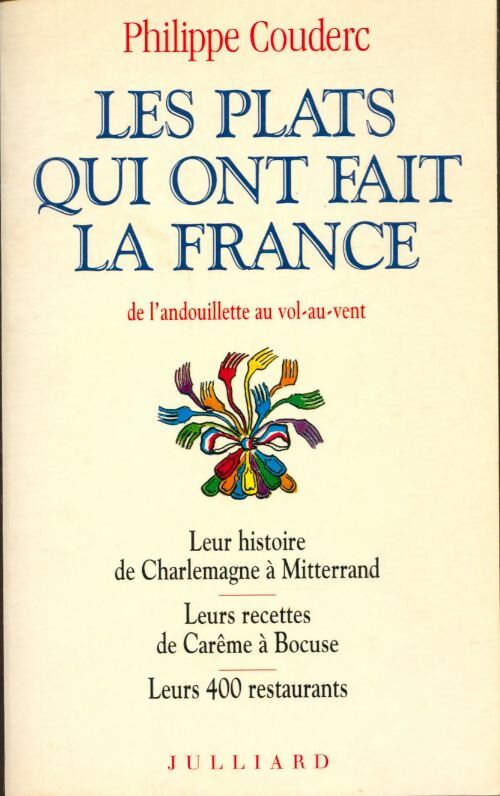 Livrenpoche : Les plats qui ont fait la France : De l'andouillette au vol-au-vent leur histoire de charlemagne à Mitterrand leurs recettes de carême à bocuse leurs 400 restaurants - Philippe Couderc - Livre