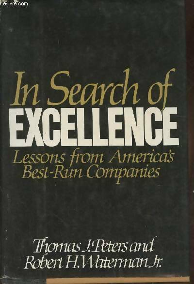 Livrenpoche : In search of excellence - Robert H. Thomas J.; Waterman - Livre