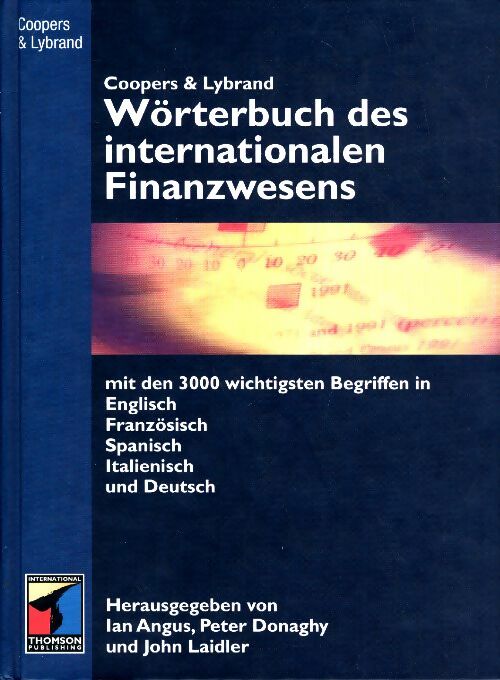 Livrenpoche : Wörterbuch des internationalen finanzwesens - Coopers - Livre