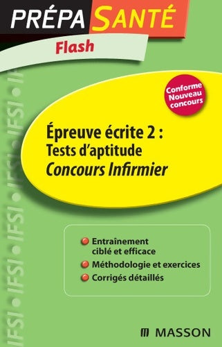 Livrenpoche : Concours infirmier épreuve écrite 2 - tests d'aptitude  - Marie-françoise Baranes - Livre