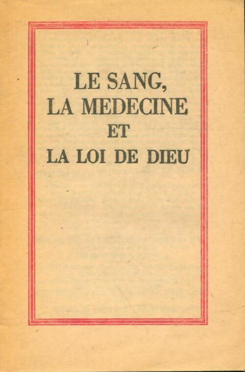 Livrenpoche : Le sang, la médecine et la loi de dieu - Xxx - Livre