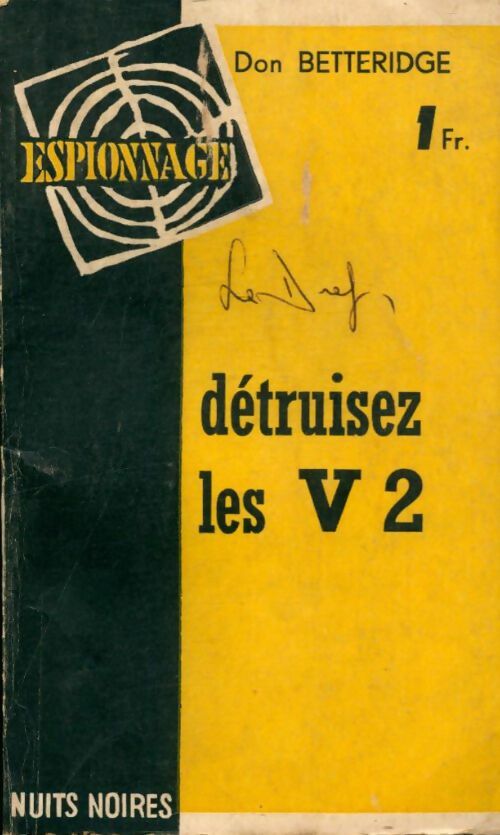 Livrenpoche : Détruisez les V2 - Don Betterridge - Livre