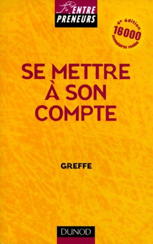 Livrenpoche : Se mettre à son compte - 4ème édition - Greffe - Livre