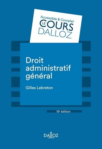 Livrenpoche : Droit administratif général - Gilles Lebreton - Livre
