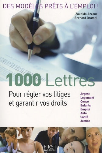 Livrenpoche : 1000 lettres pour régler vos litiges - Zoubida Azzouz - Livre