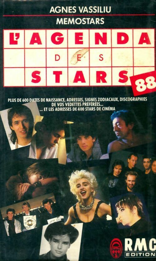 Livrenpoche : Agenda des stars 1988 - Agnes Vassiliu - Livre