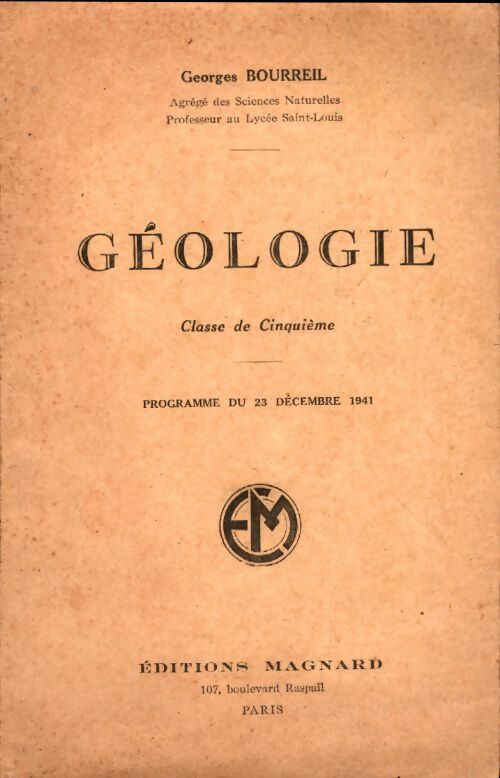 Livrenpoche : Géologie - Georges Bourreil - Livre