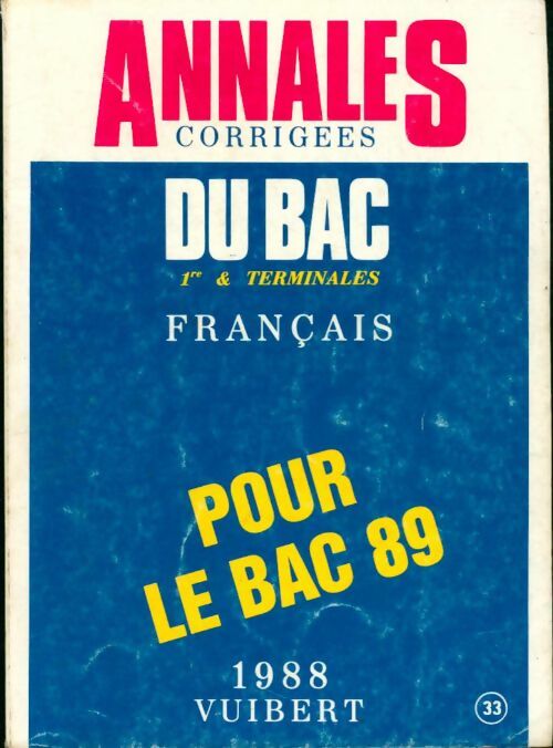 Livrenpoche : Français 1ère et Terminale sujets corrigés - Collectif - Livre