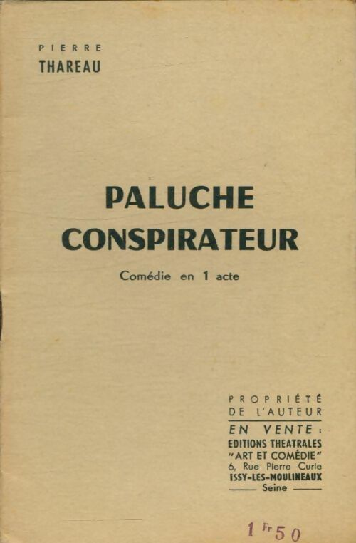Livrenpoche : Paluche conspirateur - Pierre Thareau - Livre