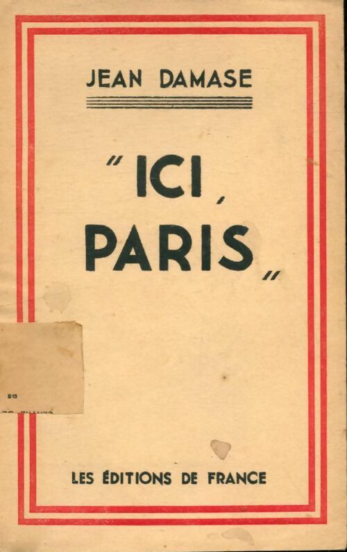 Livrenpoche : Ici, Paris - Jean Damase - Livre