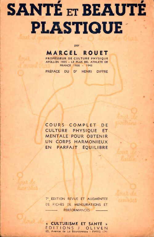 Livrenpoche : Santé et beauté plastique. Cours complet de culture physique et mentale - Rouet Marcel - Livre
