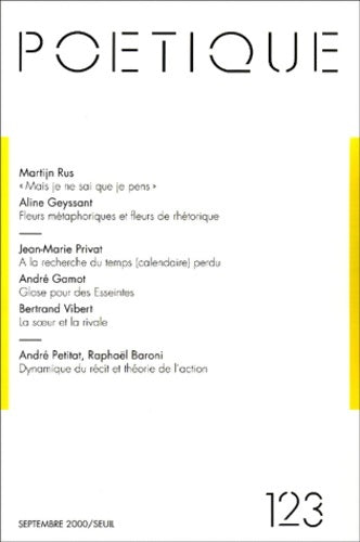 Livrenpoche : Poétique numéro 123 - Collectif - Livre