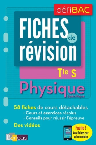 Livrenpoche : Physique Terminale S. Fiches de révision - Paul Lienhard - Livre