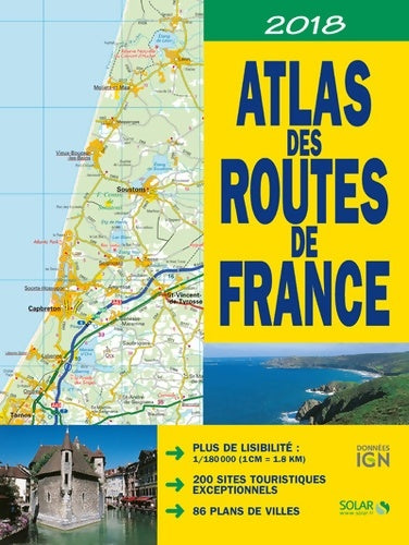 Livrenpoche : Atlas des routes de France 2018 - Collectif - Livre