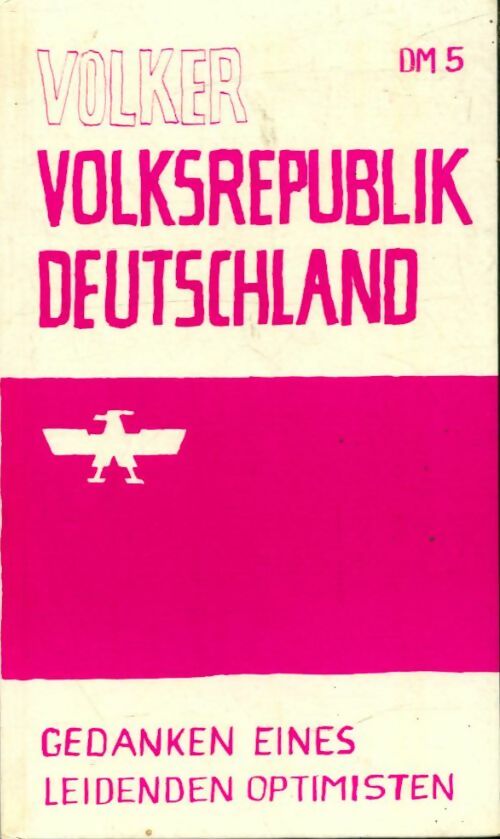Livrenpoche : Volker volksrepublik deutschland - Collectif - Livre