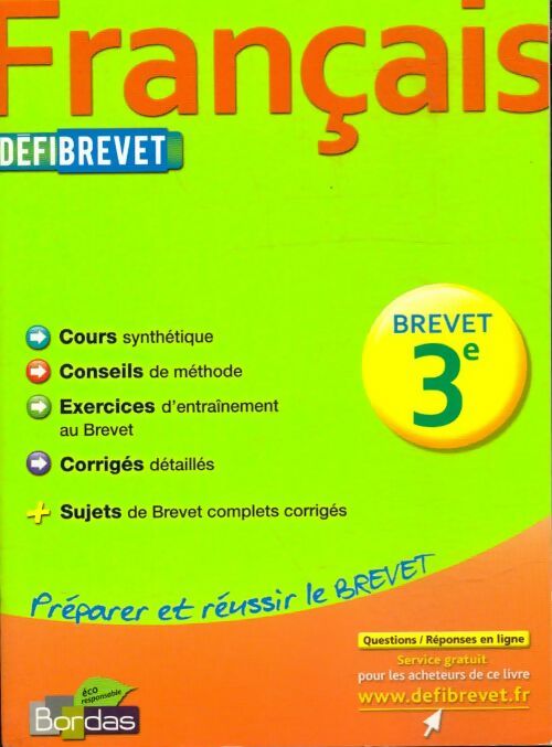 Livrenpoche : Français 3e brevet - Pierre Le Gall - Livre