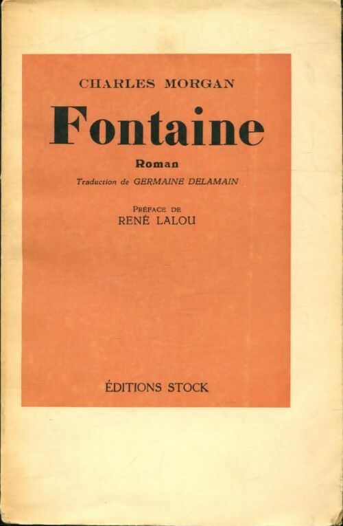 Livrenpoche : Fontaine - Charles Morgan - Livre