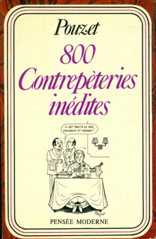 Livrenpoche : 800 contrepèteries inédites - Jean Pouzet - Livre