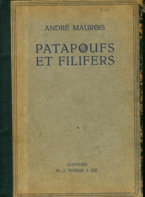 Livrenpoche : Patapoufs et filifers - André Maurois - Livre