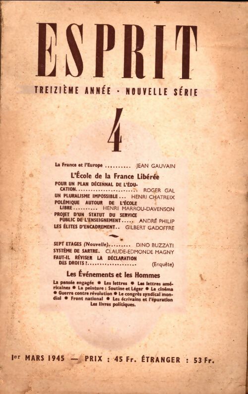 Livrenpoche : Esprit n°108 - Collectif - Livre