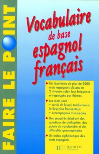 Livrenpoche : Vocabulaire de base espagnol-français - Juan-Claudio Basterra - Livre