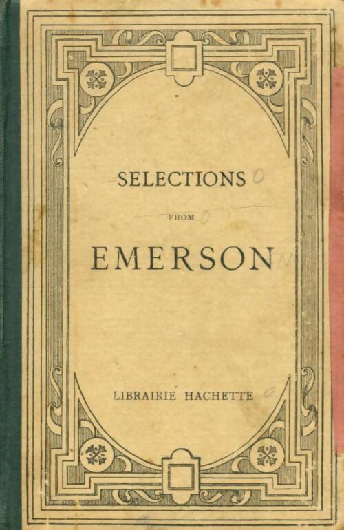 Livrenpoche : Selections from Emerson - Germain D'Hangest - Livre