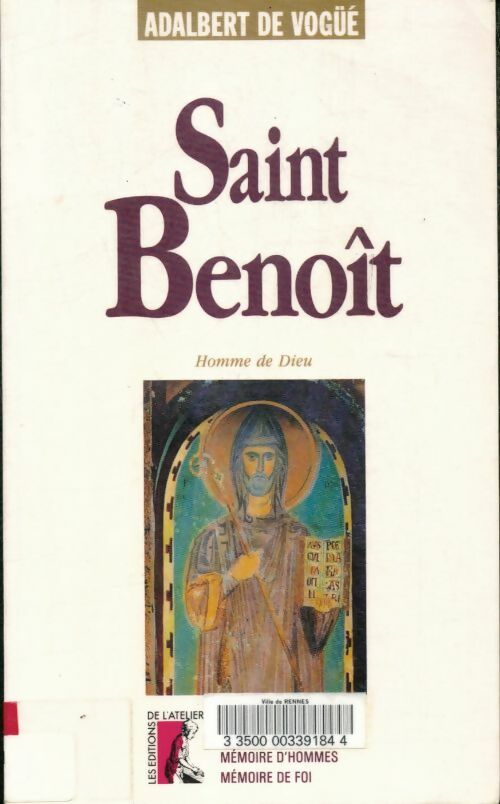 Livrenpoche : Saint-benoît homme de dieu - Adalbert De Voguë - Livre